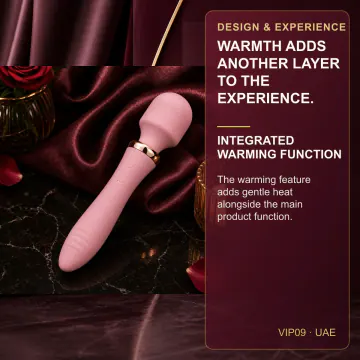 Rechargeable Pink Vibrator Wand VIP09 product image view 3