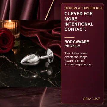 Metal Anal Plug - Size Choice VIP12 product image view 3
