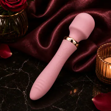 Rechargeable Pink Vibrator Wand VIP09 product image view 5