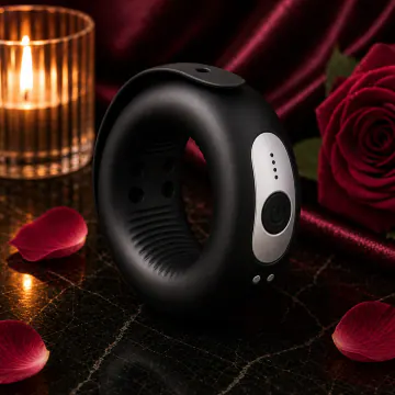 Rechargeable Vibrating Penis Ring VIP19 product image view 1