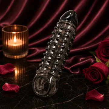 Black Spiked Penis Sleeve VIP26 product image view 1